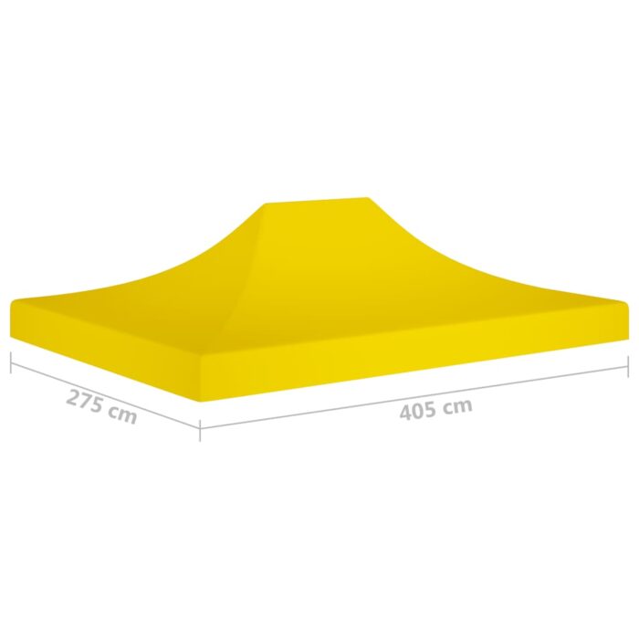 Toit de tente de réception 4x3 m Jaune 270 g/m² – Image 5