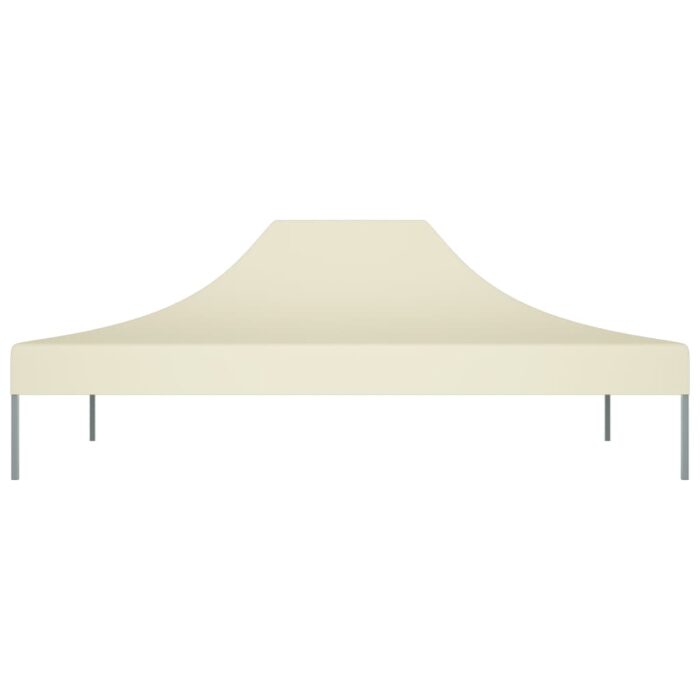 Toit de tente de réception 4,5x3 m Crème 270 g/m² – Image 2