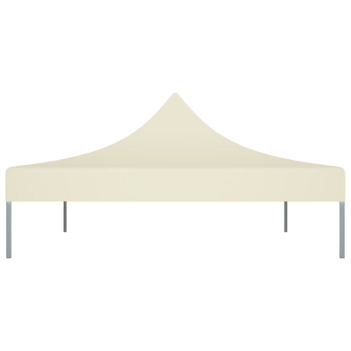 Toit de tente de réception 4,5x3 m Crème 270 g/m² – Image 3