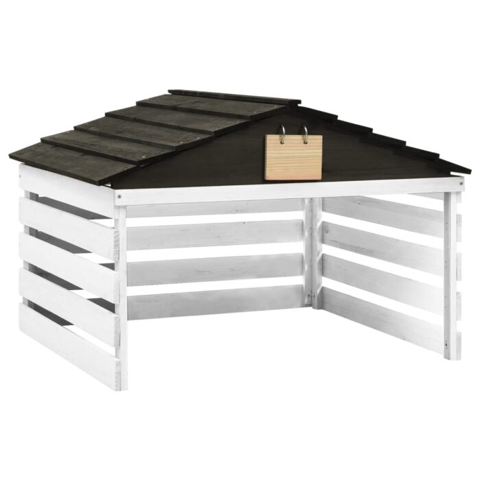 VXL8720286191583_a_en_hd_1.jpg Garage de tondeuse à gazon Noir et blanc 78x74x54 cm Sapin – Image 1