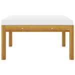 Salon de jardin 3 pcs avec coussins Bois d'acacia massif – Image 8