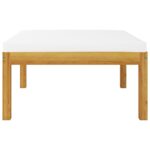 Salon de jardin 3 pcs avec coussins Bois d'acacia massif – Image 9