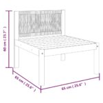 Salon de jardin 2 pcs avec coussins Bois d'acacia solide – Image 12