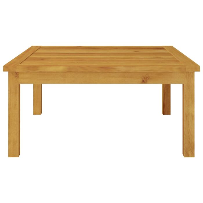 Salon de jardin 2 pcs avec coussins Bois d'acacia solide – Image 3