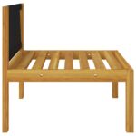 Canapé central de jardin avec coussins Bois d'acacia massif – Image 6
