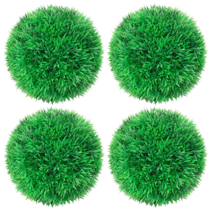 Boules de buis artificielles 4 pcs 12 cm – Image 1