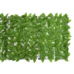 Écran de balcon avec feuilles vert 400x75 cm – Image 2