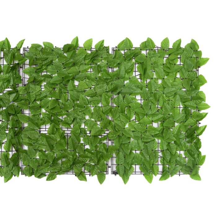 Écran de balcon avec feuilles vert 400x75 cm – Image 2