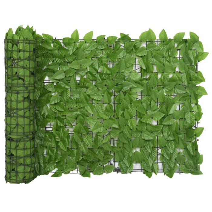 Écran de balcon avec feuilles vert 500x75 cm – Image 1