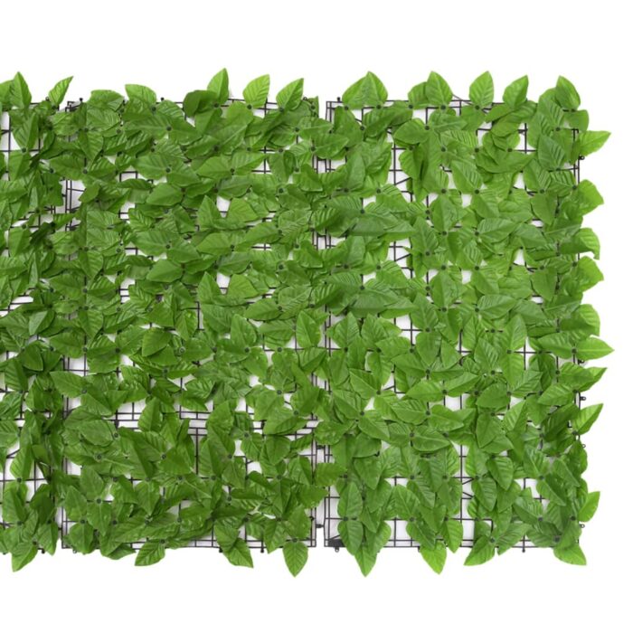 Écran de balcon avec feuilles vert 500x100 cm – Image 2
