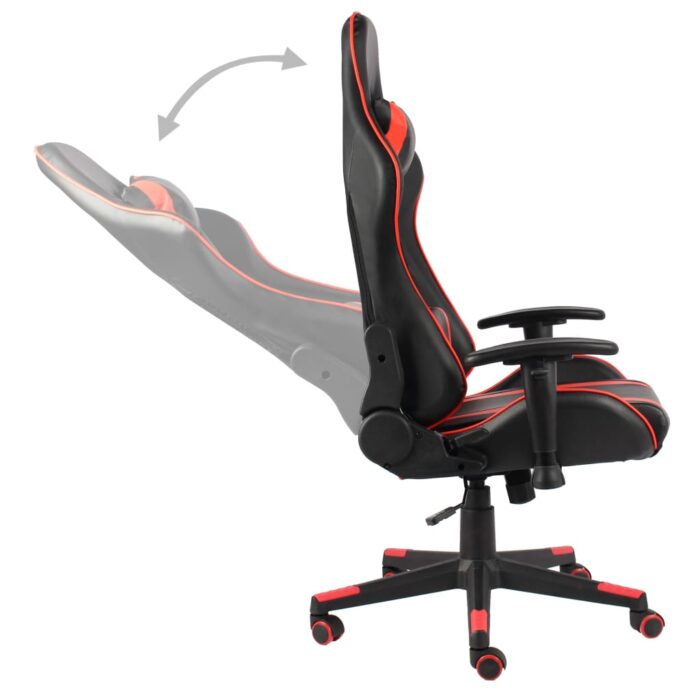 Chaise de jeu pivotante Rouge PVC – Image 4