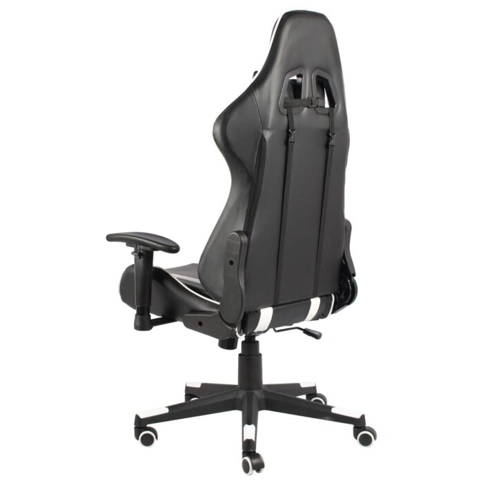 Chaise de jeu pivotante Blanc PVC – Image 3