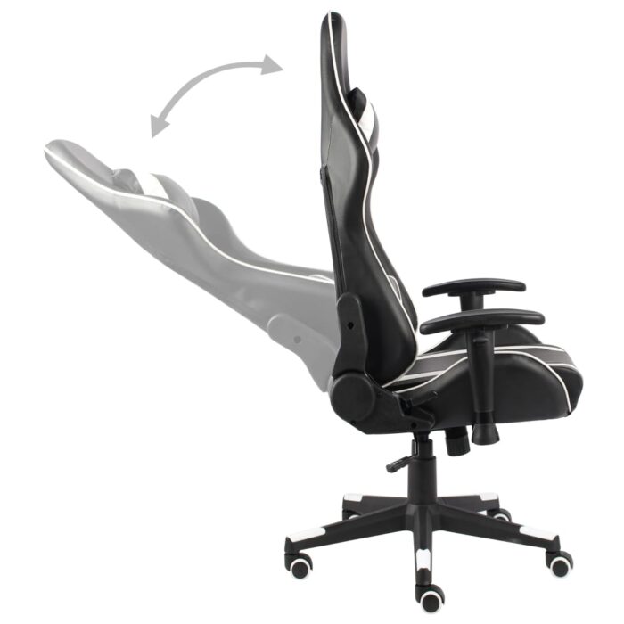 Chaise de jeu pivotante Blanc PVC – Image 4