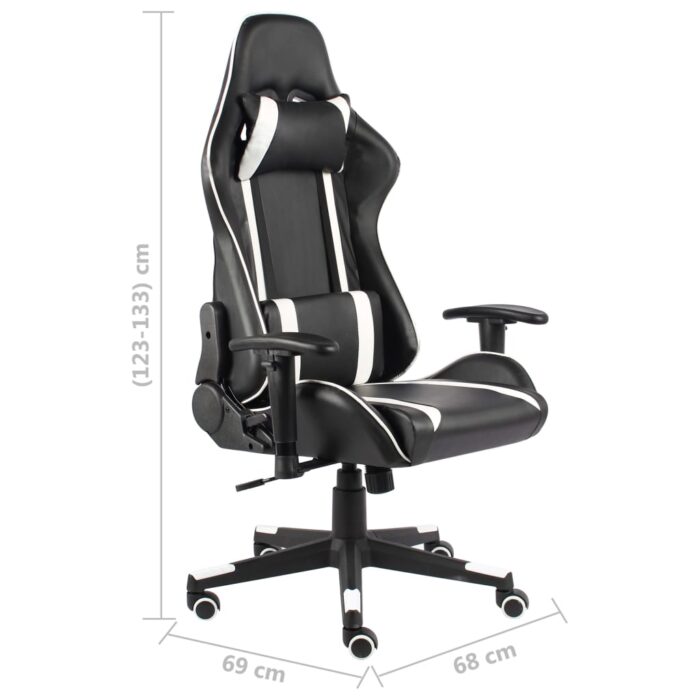 Chaise de jeu pivotante Blanc PVC – Image 7