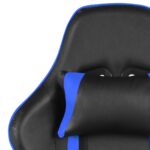 Chaise de jeu pivotante avec repose-pied Bleu PVC – Image 6