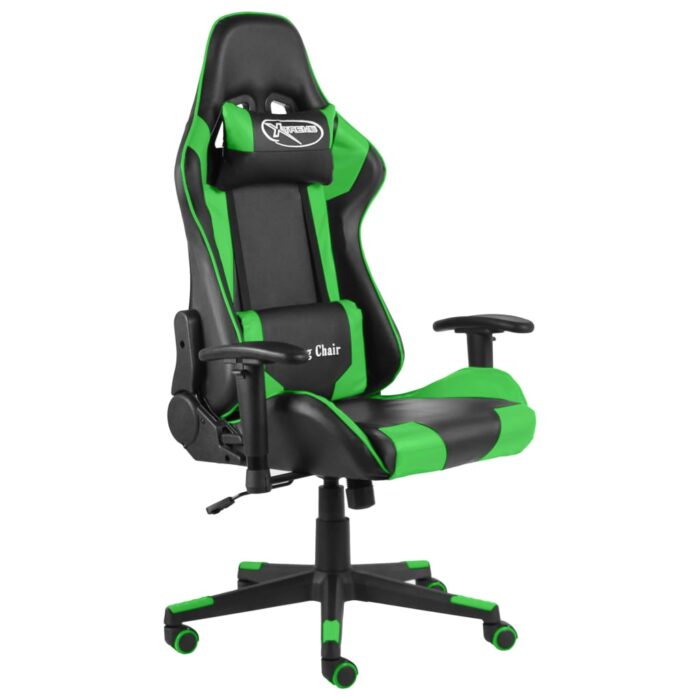 Chaise de jeu pivotante Vert PVC – Image 1