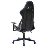 Chaise de jeu Noir et bleu Cuir artificiel – Image 3