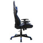 Chaise de jeu Noir et bleu Cuir artificiel – Image 4