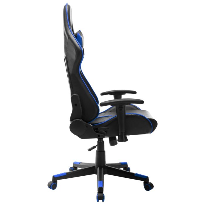 Chaise de jeu Noir et bleu Cuir artificiel – Image 4