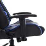 Chaise de jeu Noir et bleu Cuir artificiel – Image 6