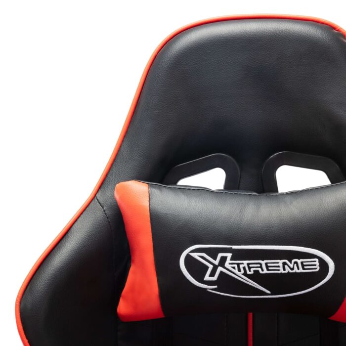 Chaise de jeu Noir et rouge Cuir artificiel – Image 5