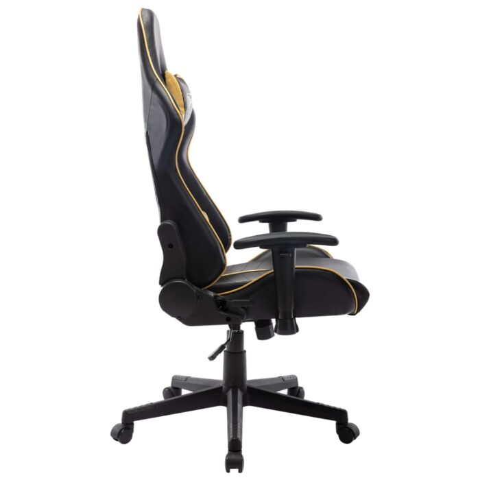 Chaise de jeu Noir et doré Cuir artificiel – Image 2
