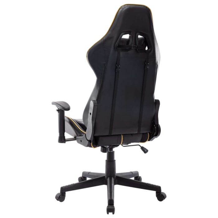 Chaise de jeu Noir et doré Cuir artificiel – Image 3