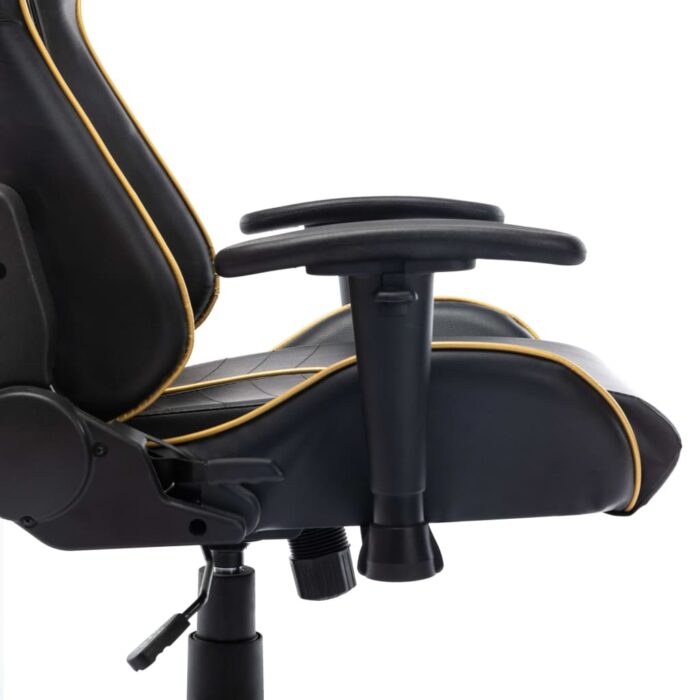 Chaise de jeu Noir et doré Cuir artificiel – Image 6
