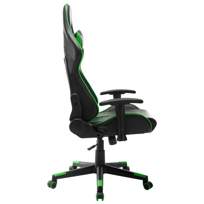Chaise de jeu Noir et vert Cuir artificiel – Image 2