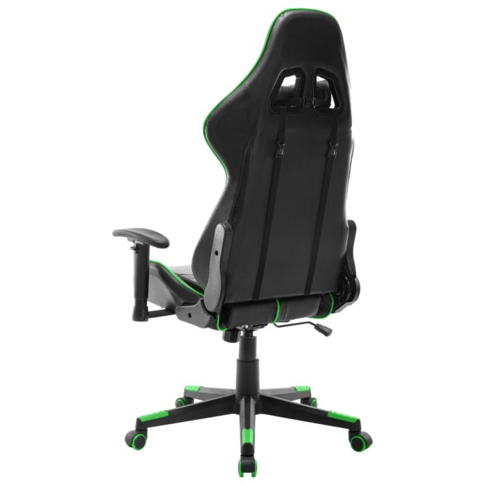 Chaise de jeu Noir et vert Cuir artificiel – Image 3