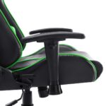 Chaise de jeu Noir et vert Cuir artificiel – Image 6