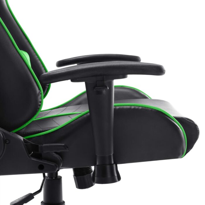 Chaise de jeu Noir et vert Cuir artificiel – Image 6