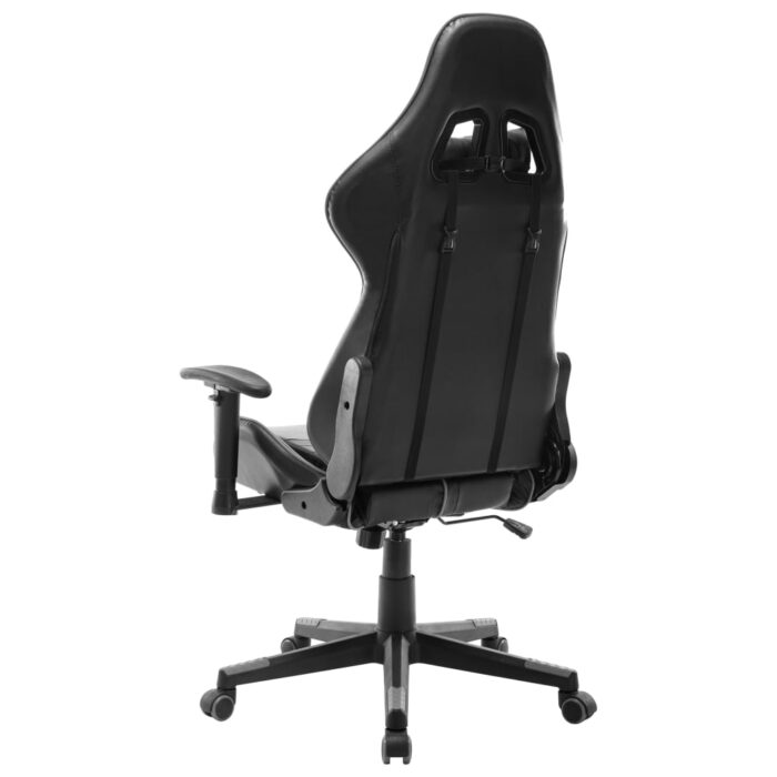 Chaise de jeu Noir et gris Cuir artificiel – Image 3
