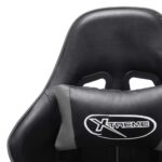 Chaise de jeu Noir et gris Cuir artificiel – Image 5