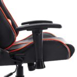 Chaise de jeu Noir et orange Cuir artificiel – Image 6