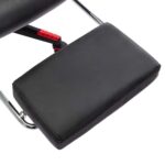 Chaise de jeu avec repose-pied Noir et rouge Cuir artificiel – Image 8