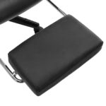 Chaise de jeu avec repose-pied Noir et doré Cuir artificiel – Image 7