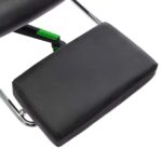 Chaise de jeu avec repose-pied Noir et vert Cuir artificiel – Image 7