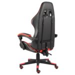 Fauteuil de jeux vidéo Noir et rouge Similicuir – Image 3