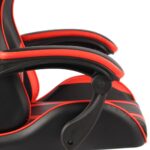 Fauteuil de jeux vidéo Noir et rouge Similicuir – Image 4