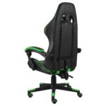 Fauteuil de jeux vidéo Noir et vert Similicuir – Image 3