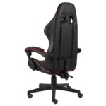 Fauteuil de jeux vidéo Noir et rouge bordeaux Similicuir – Image 3