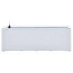 Lit surélevé de jardin et système d'arrosage Blanc 100x43x33 cm – Image 2