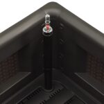 Lit surélevé de jardin système arrosage Anthracite 100x43x33 cm – Image 4