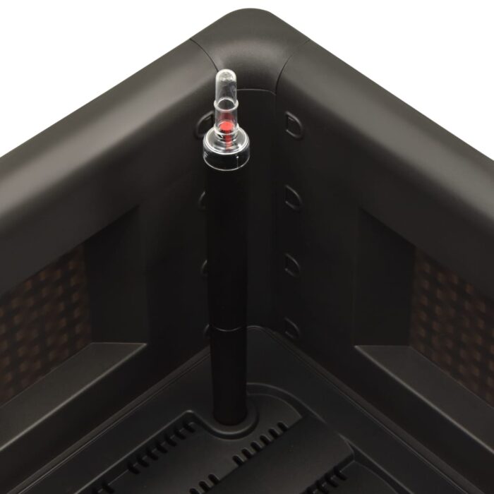 Lit surélevé de jardin système arrosage Anthracite 100x43x33 cm – Image 4