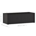 Lit surélevé de jardin système arrosage Anthracite 100x43x33 cm – Image 5