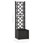 Lit surélevé de jardin treillis système d'arrosage Anthracite – Image 6