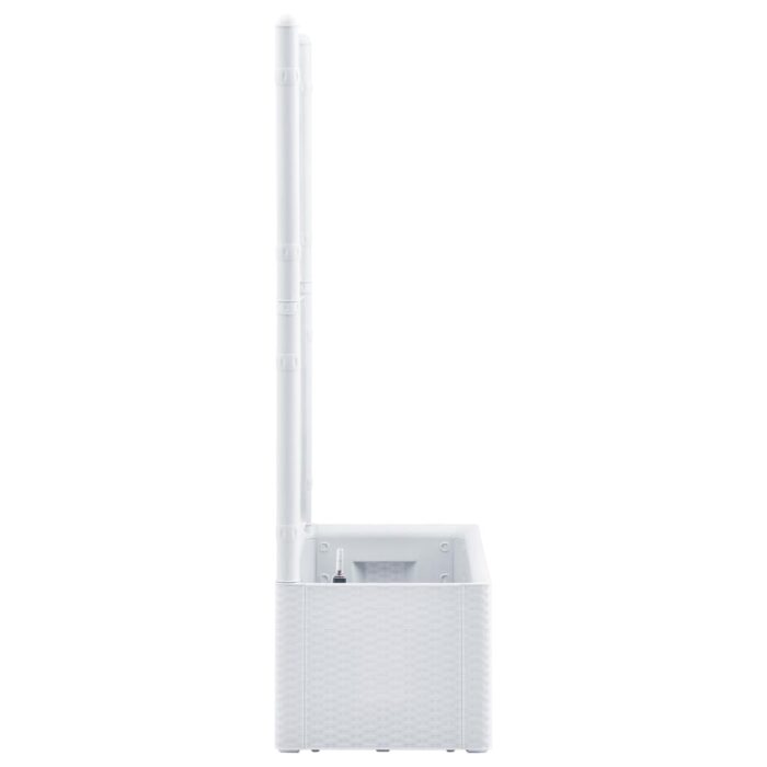 Lit surélevé de jardin et treillis et système d'arrosage Blanc – Image 3