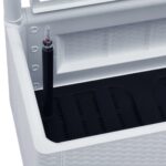 Lit surélevé de jardin et treillis et système d'arrosage Blanc – Image 5