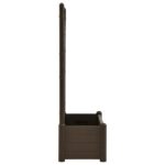 Jardinière avec treillis 100x43x142 cm PP Moka – Image 2